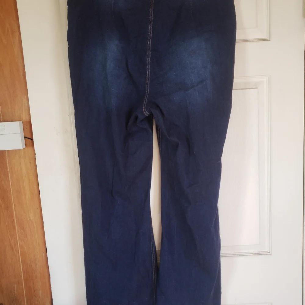 NWOT Forever 21 Dark Wash Flare Jeans Sz 18 - Picture 2 of 5